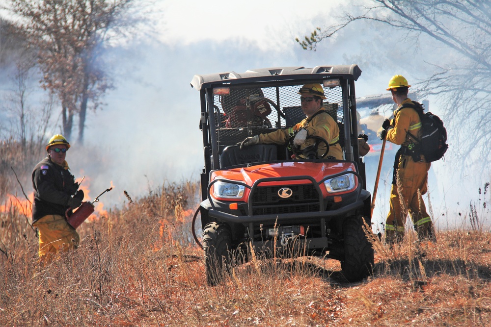 Fort McCoy prescribed burn team holds their first prescribed burn of 2024