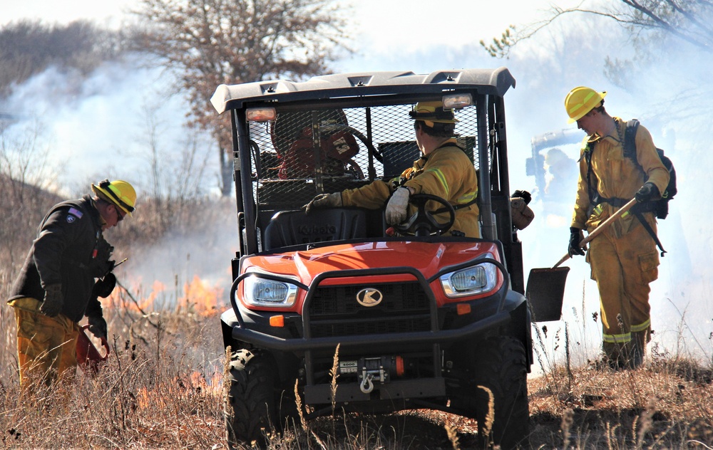 Fort McCoy prescribed burn team holds their first prescribed burn of 2024