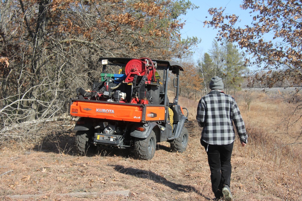 Fort McCoy prescribed burn team holds their first prescribed burn of 2024
