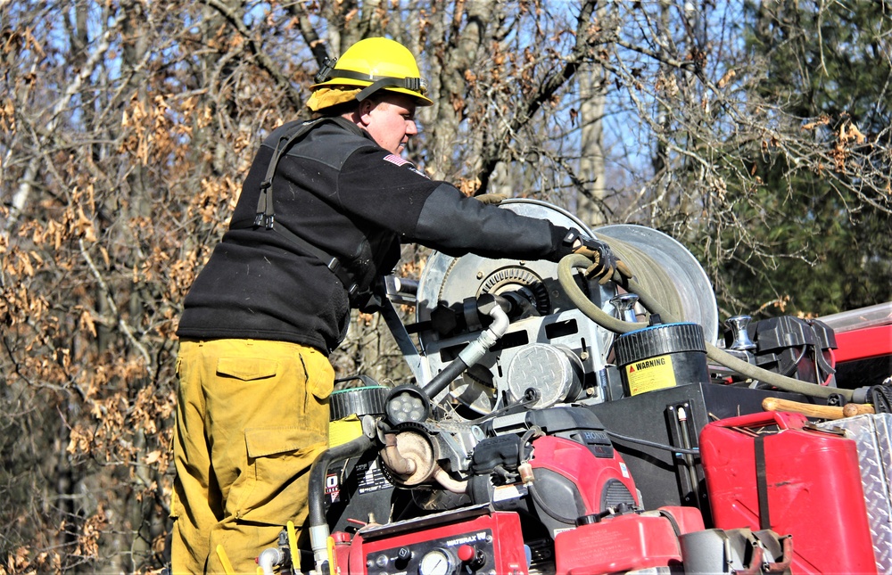 Fort McCoy prescribed burn team holds their first prescribed burn of 2024