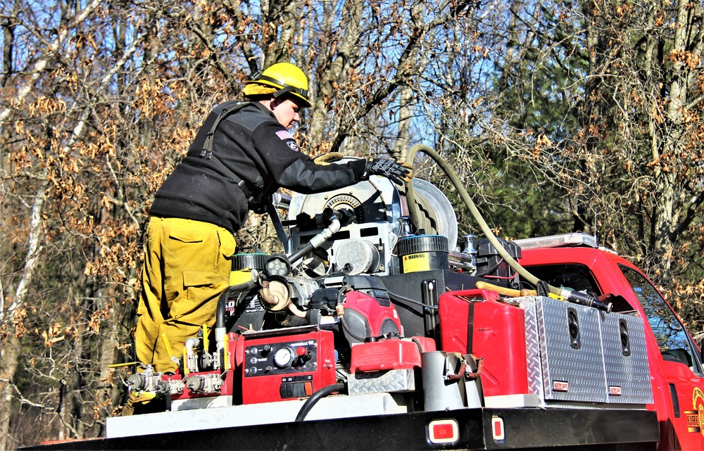 Fort McCoy prescribed burn team holds their first prescribed burn of 2024