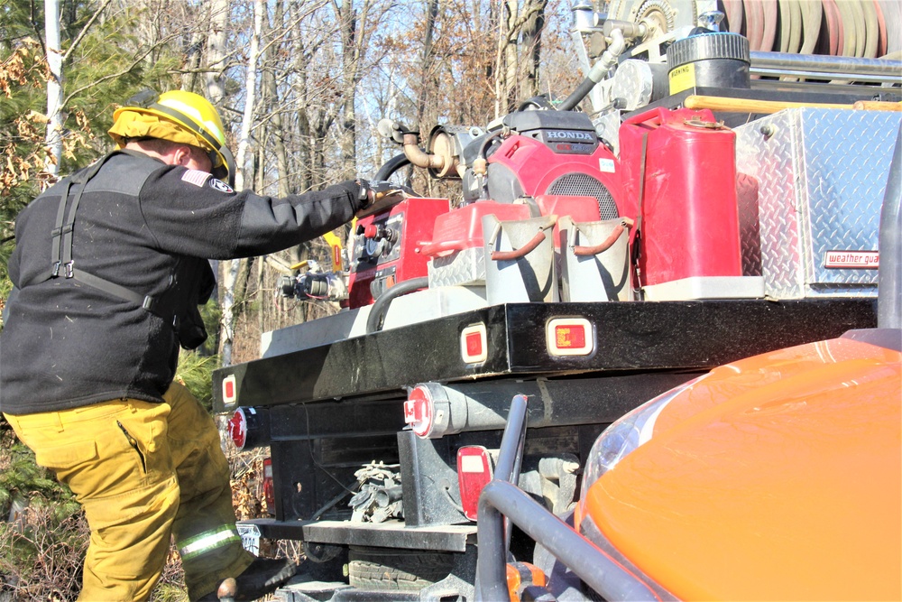 Fort McCoy prescribed burn team holds their first prescribed burn of 2024