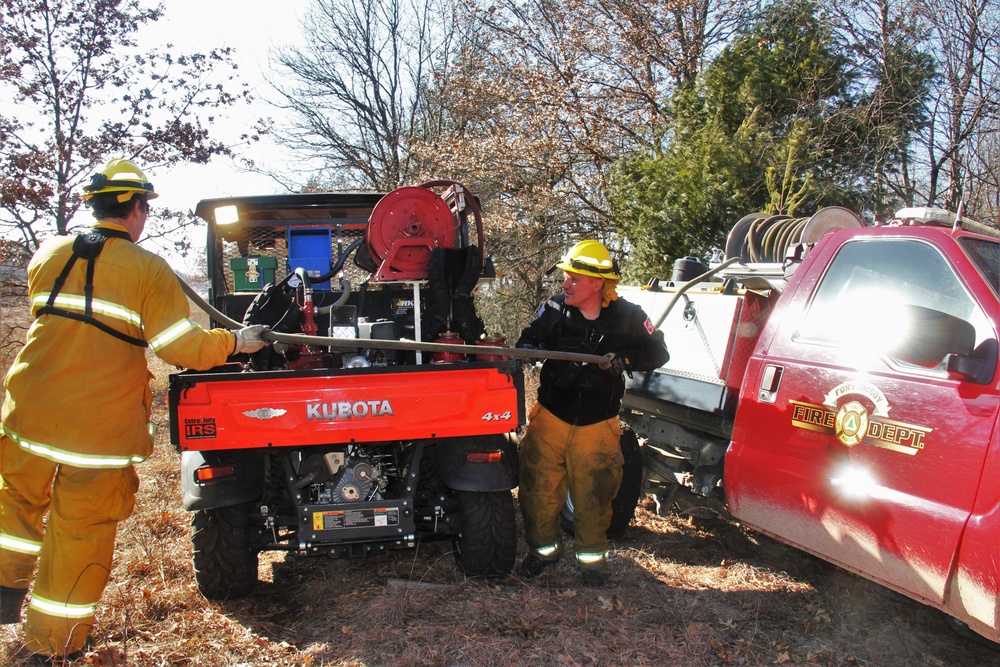Fort McCoy prescribed burn team holds their first prescribed burn of 2024