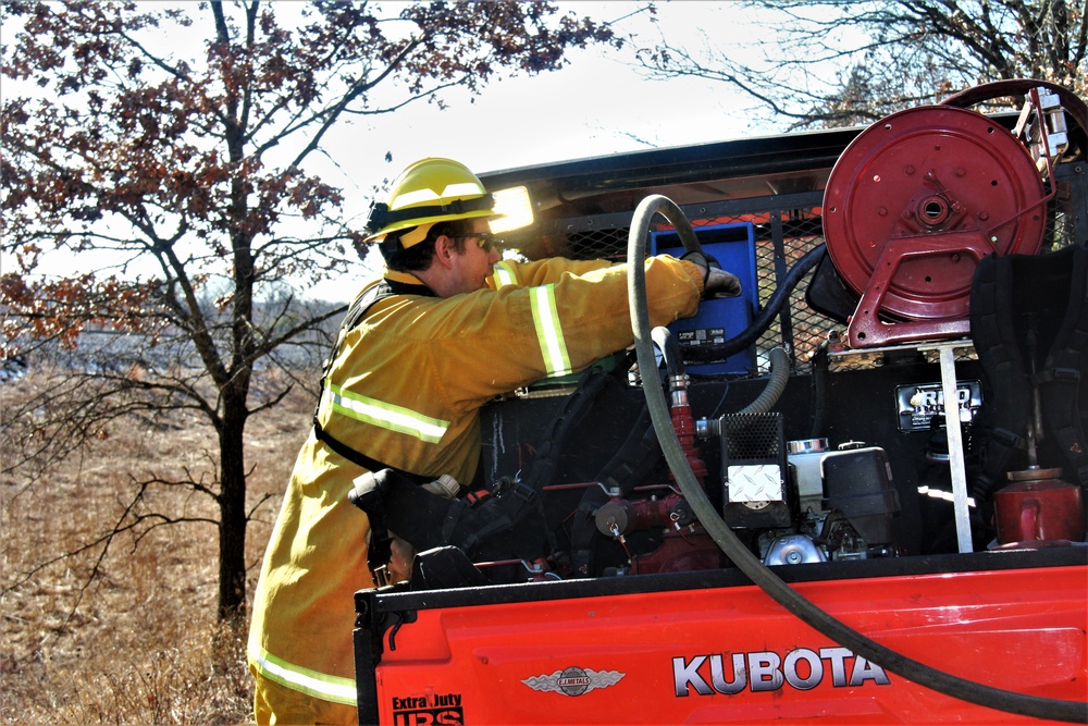 Fort McCoy prescribed burn team holds their first prescribed burn of 2024