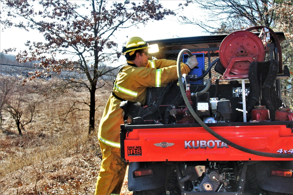 Fort McCoy prescribed burn team holds their first prescribed burn of 2024