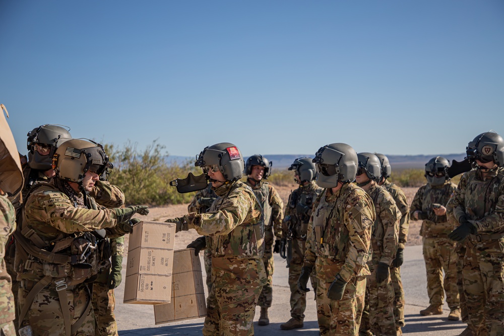 UH-60M Black Hawk crews load up