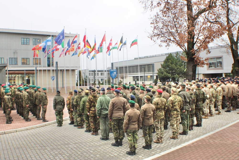 Iron Soldiers Honor Sweden's Accession at the Joint Force Training Centre