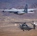 Air Force Combat King II refuels Marine Corps Super Stallion