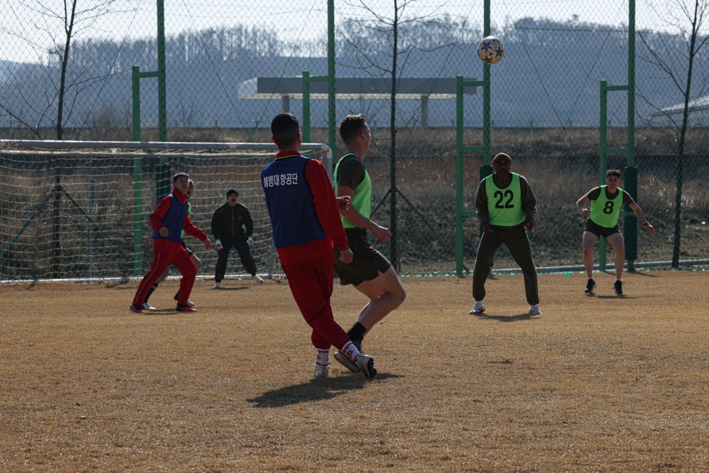 Freedom Shield 24 | III MEF, 1st MarDiv, ROK Marines participate in friendly soccer game