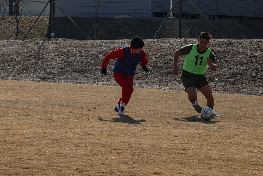 Freedom Shield 24 | III MEF, 1st MarDiv, ROK Marines participate in friendly soccer game