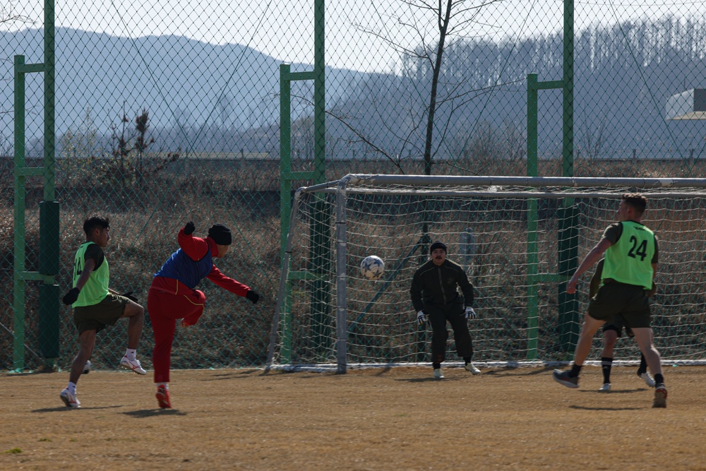 Freedom Shield 24 | III MEF, 1st MarDiv, ROK Marines participate in friendly soccer game
