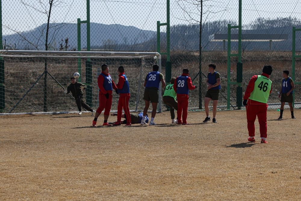 Freedom Shield 24 | III MEF, 1st MarDiv, ROK Marines participate in friendly soccer game