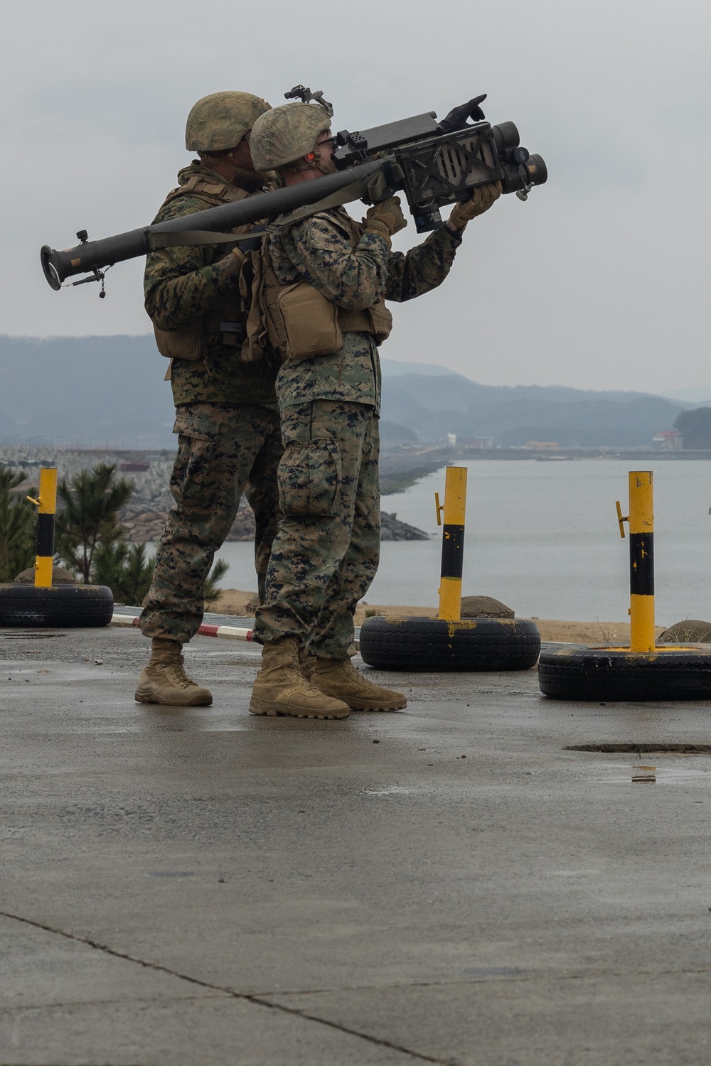 U.S. and ROK Marines conduct combined live fire