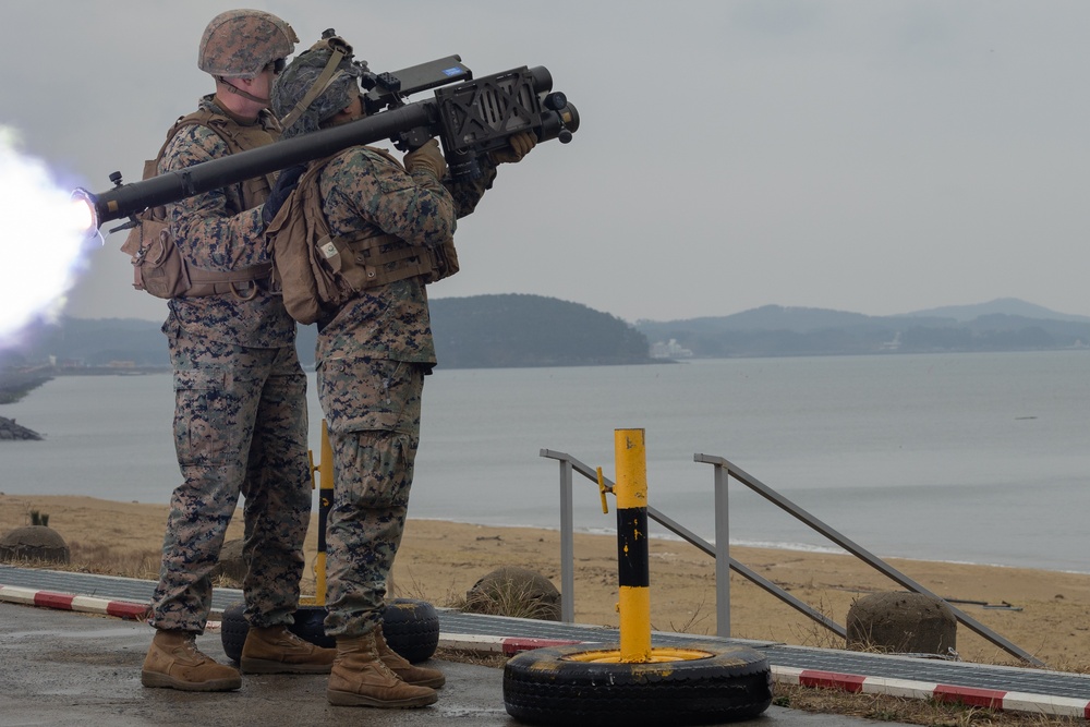 U.S. and ROK Marines conduct combined live fire