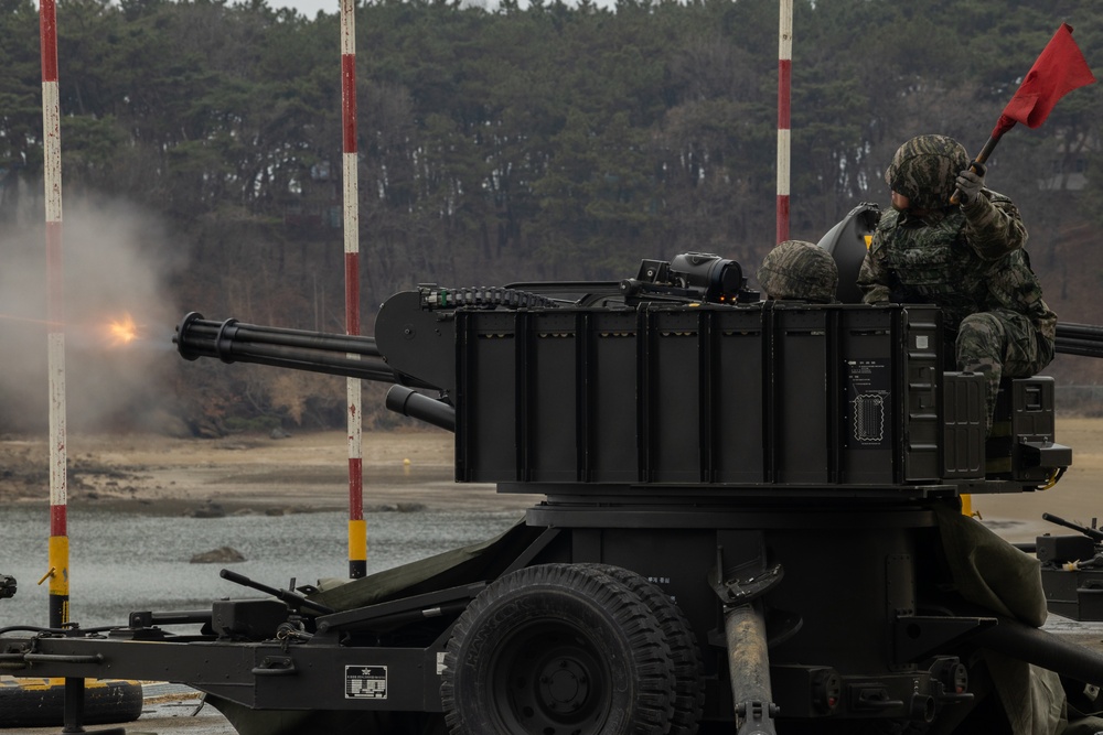 U.S. and ROK Marines conduct combined live fire