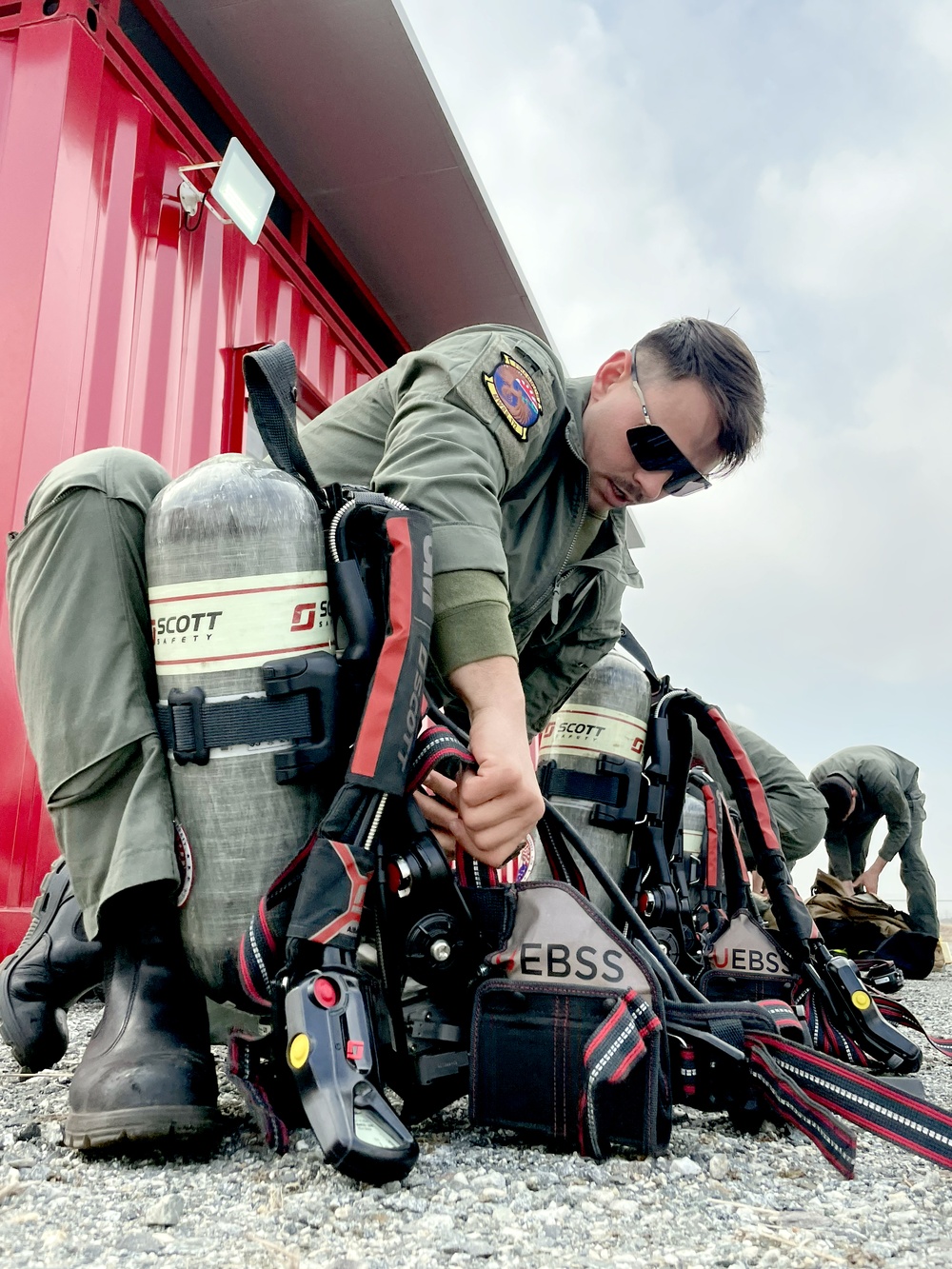 USAG Humphreys Joint Training with USMC Firefighters