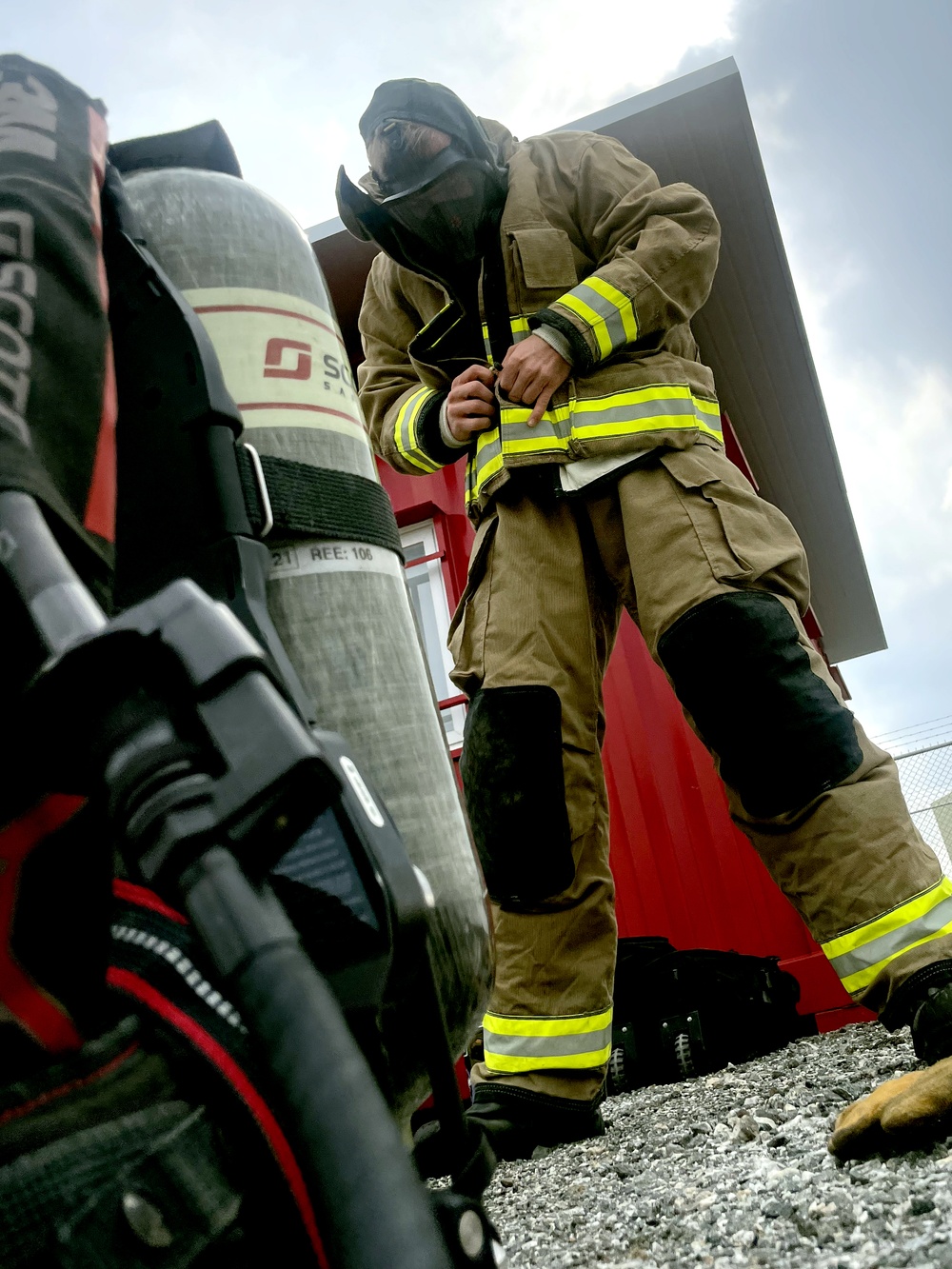 USAG Humphreys Joint Training with USMC Firefighters