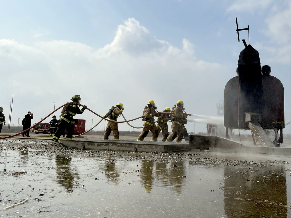 USAG Humphreys Joint Training with USMC Firefighters