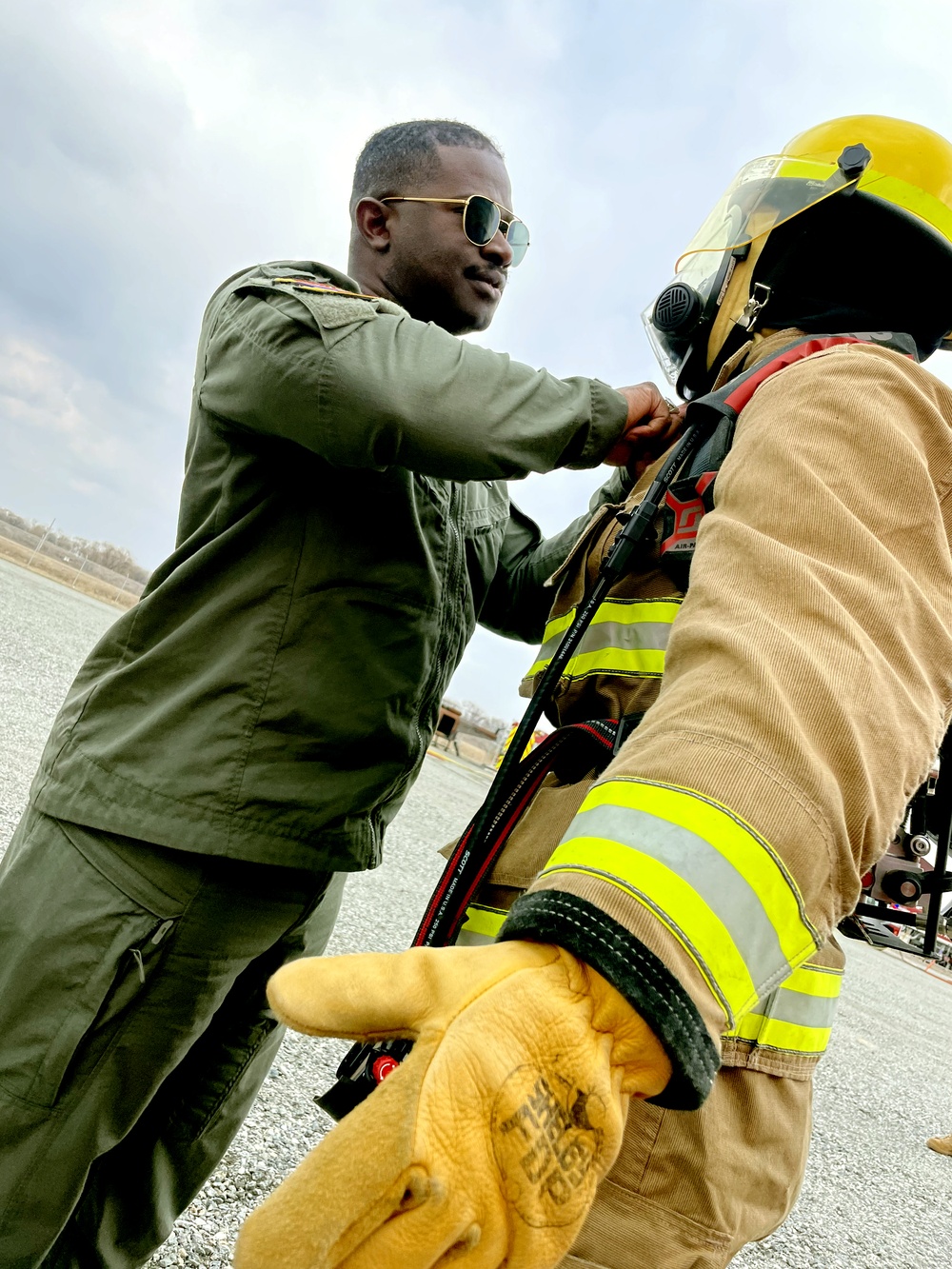 USAG Humphreys Joint Training with USMC Firefighters