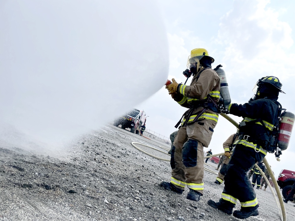 USAG Humphreys Joint Training with USMC Firefighters