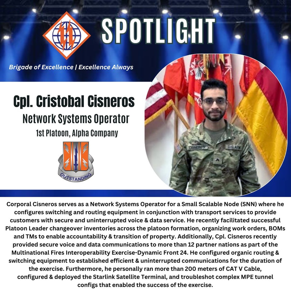 2d TSB Spotlight: Cpl. Cristobal Cisneros