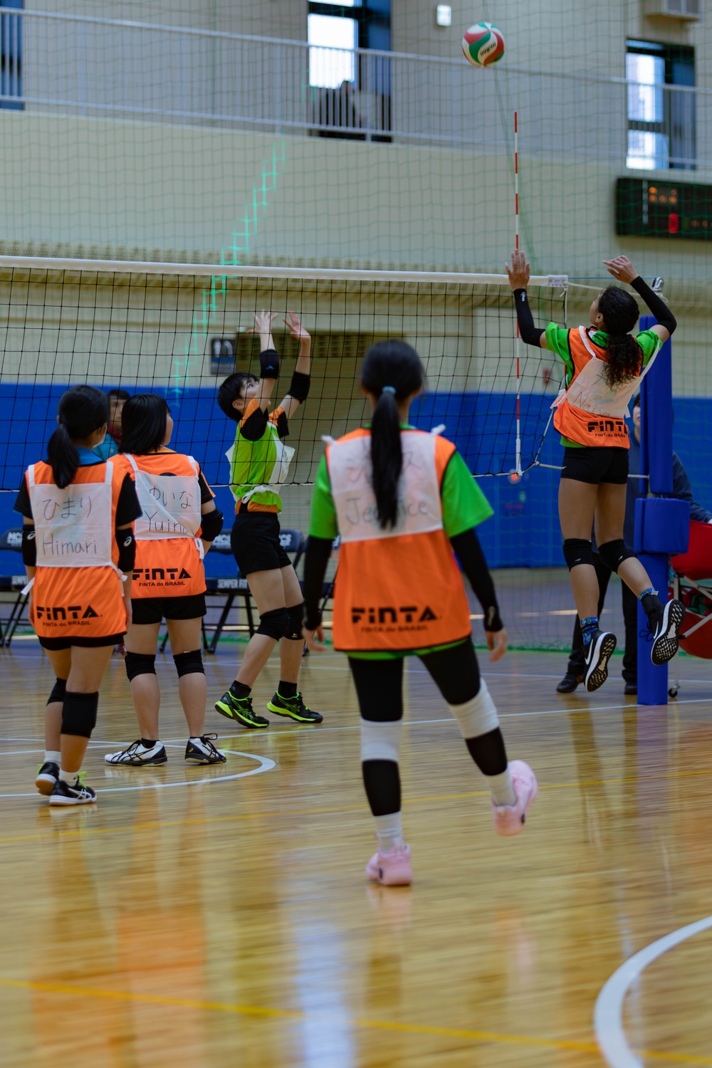 American and Japanese Youth volleyball teams compete in U.S.-Japan Volleyball Tournament