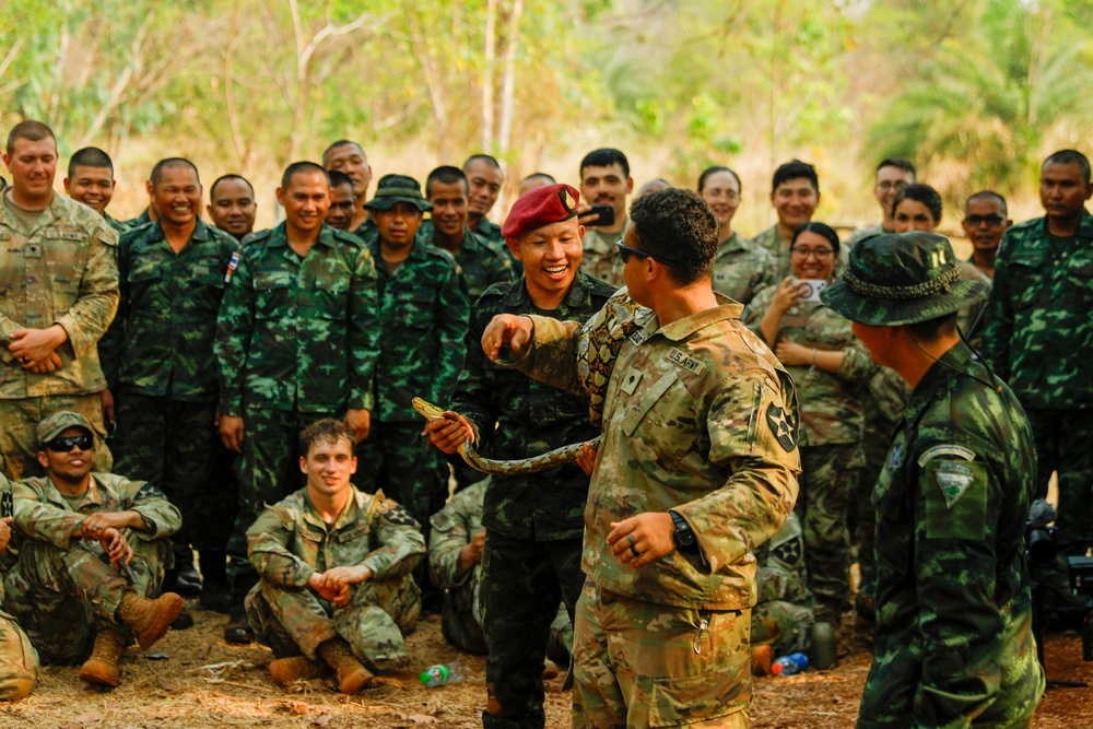 Jungle training for Cobra Gold at Sa Keo, Thailand