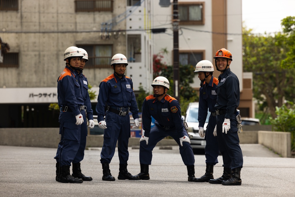 Sogen Taira becomes first MCIPAC F&amp;ES firefighter to complete training hosted by Naha City Fire Department