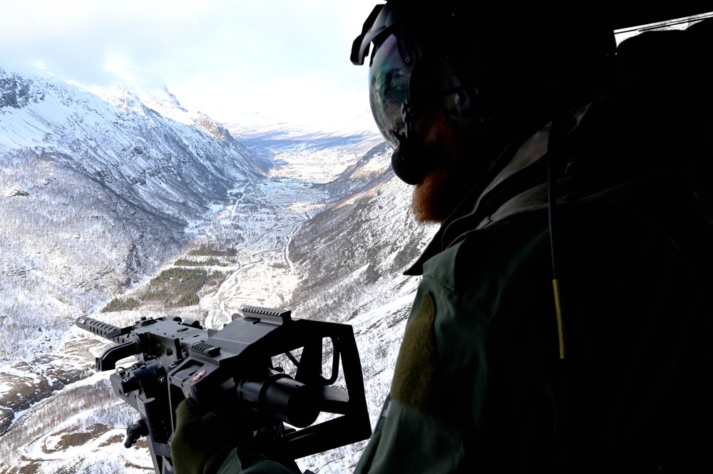 The 57th Rescue Squadron flies with NATO Allies on rescue missions as part of Nordic Response 24