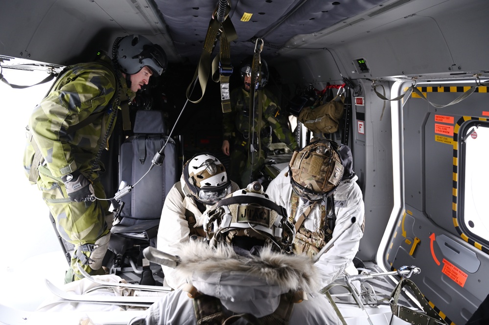 The 57th Rescue Squadron flies with NATO Allies on rescue missions as part of Nordic Response 24