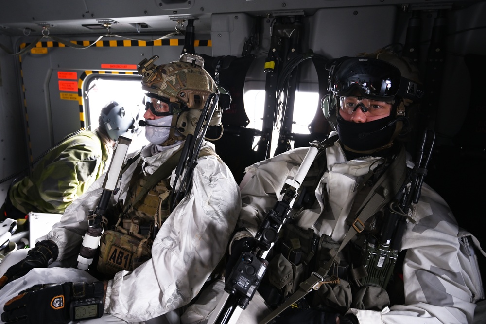 The 57th Rescue Squadron flies with NATO Allies on rescue missions as part of Nordic Response 24