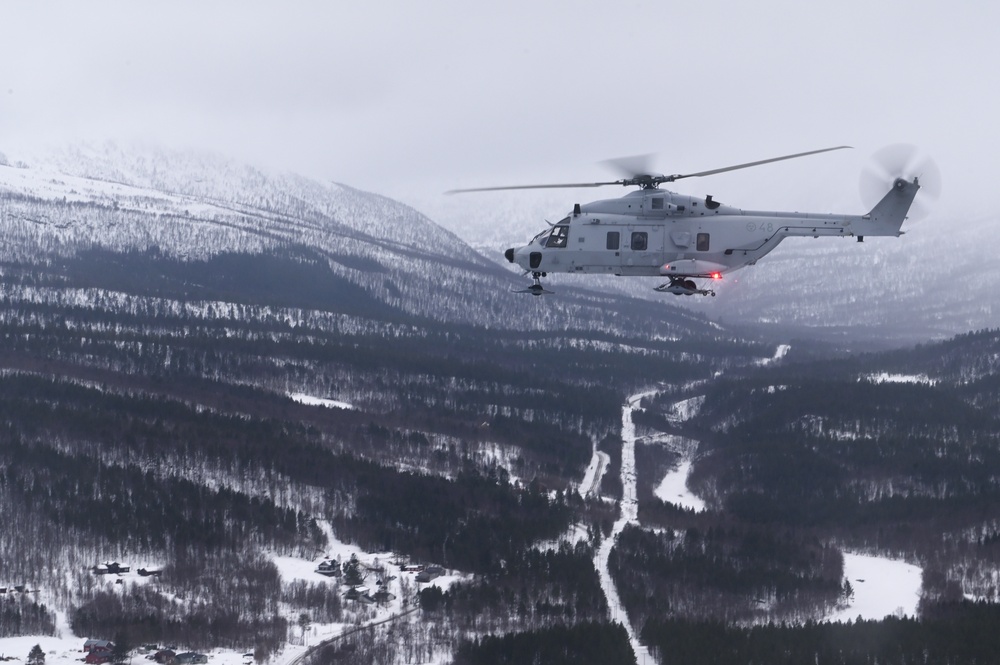 The 57th Rescue Squadron flies with NATO Allies on rescue missions as part of Nordic Response 24