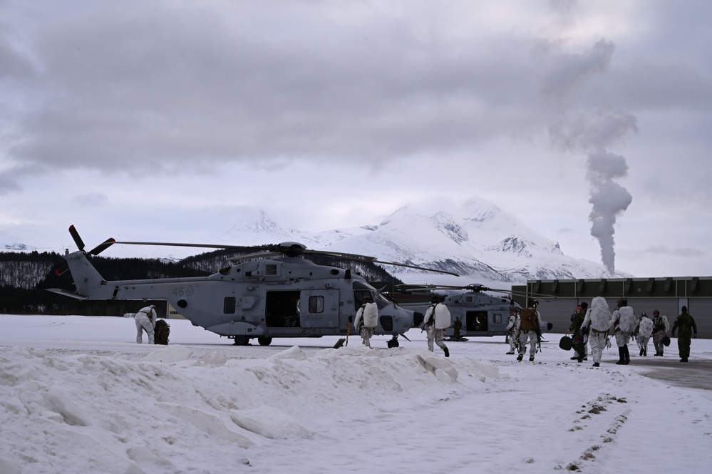 The 57th Rescue Squadron flies with NATO Allies on rescue missions as part of Nordic Response 24