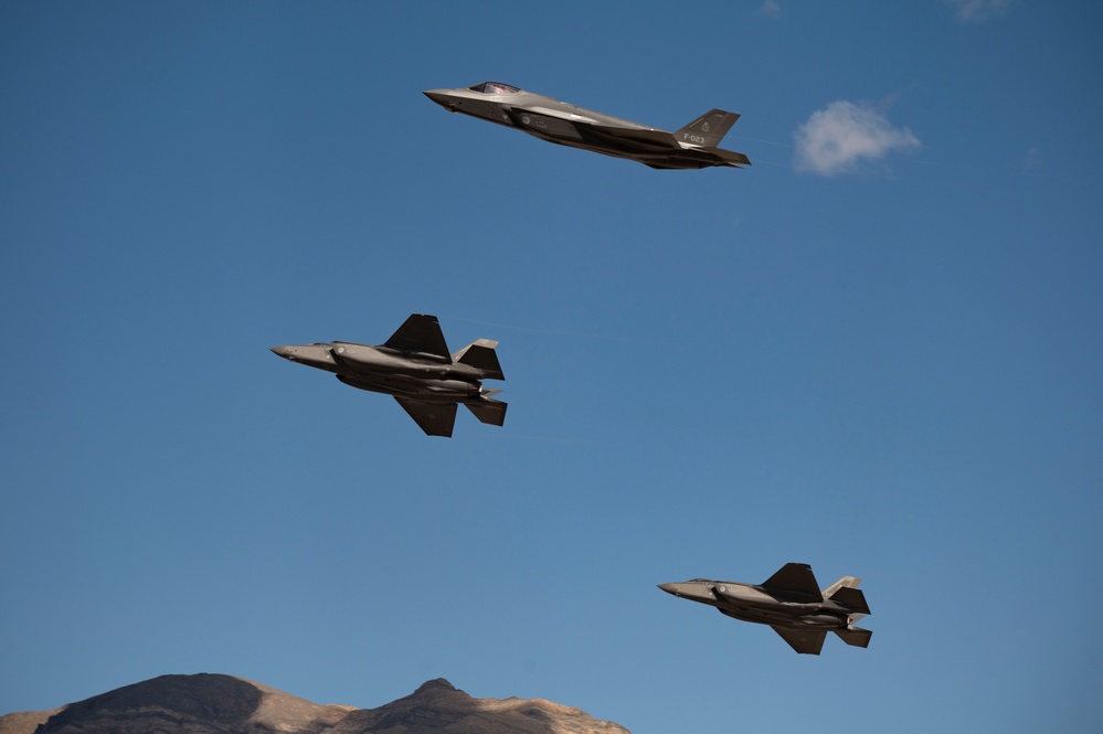 Royal Netherlands Air Force perform F-35A low-level training