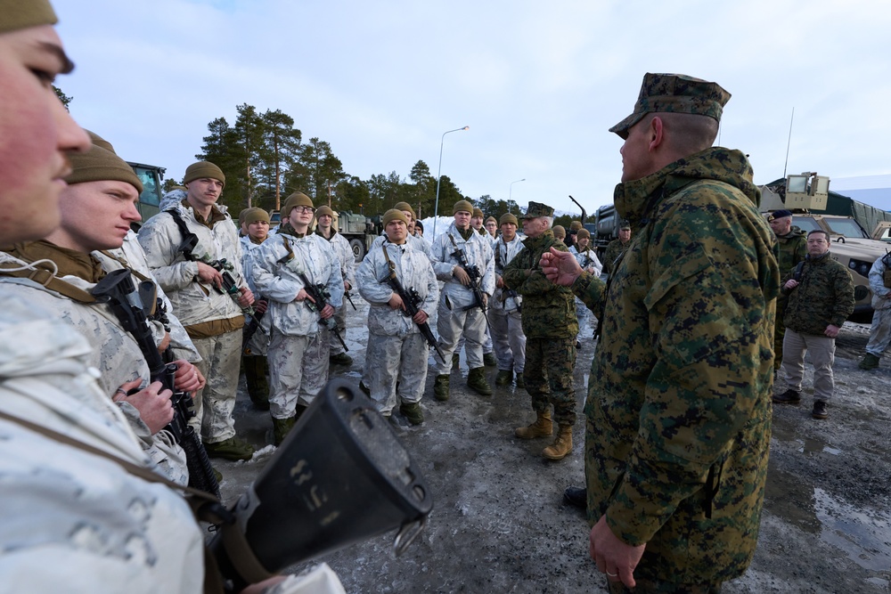U.S. Marine Corps, Norwegian Armed Forces Leaders in Alta, Norway