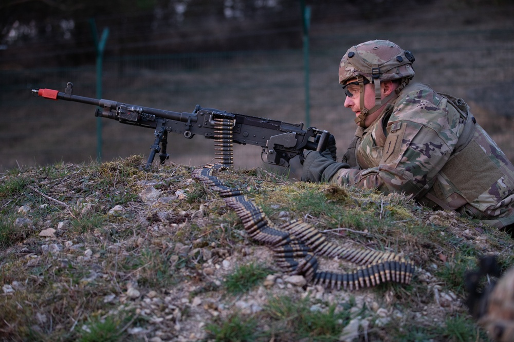 Soldiers with the 1st Combat Aviation Brigade participate in Allied Spirit 24