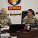 Col. Daniel Cederman meets with Brig. Gen. Brian Cashman