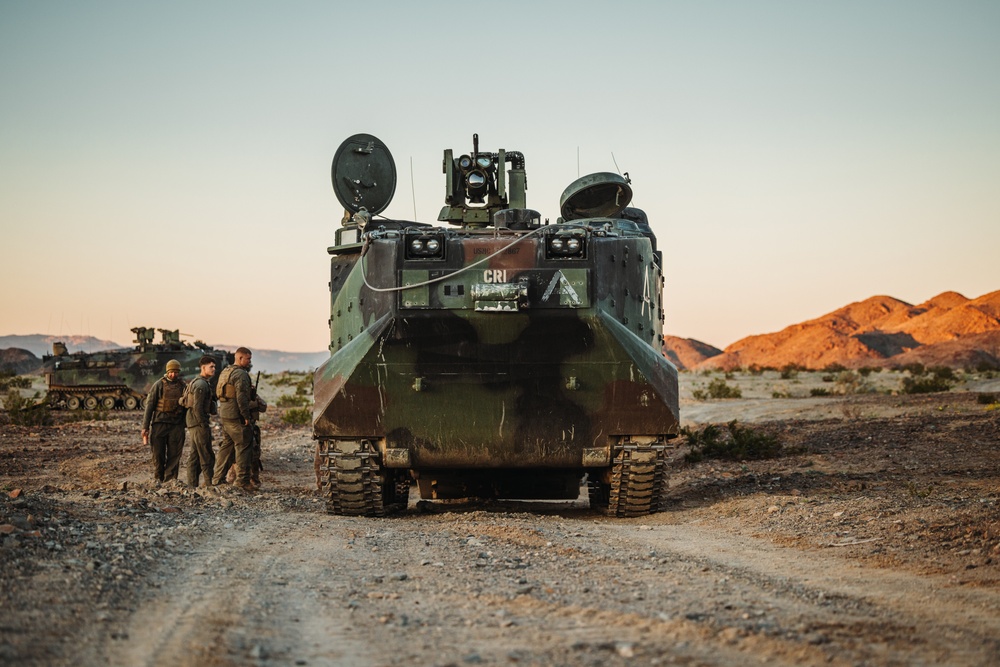 Marines with V26 conduct a platoon attack at Range 205 while participating in SLTE 2-24