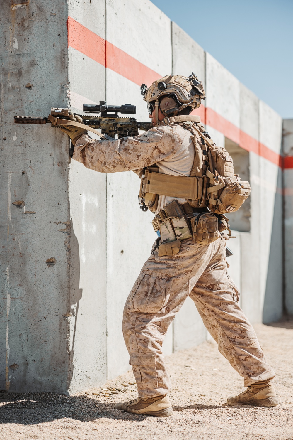 Marines with V26 conduct a platoon attack at Range 205 while participating in SLTE 2-24