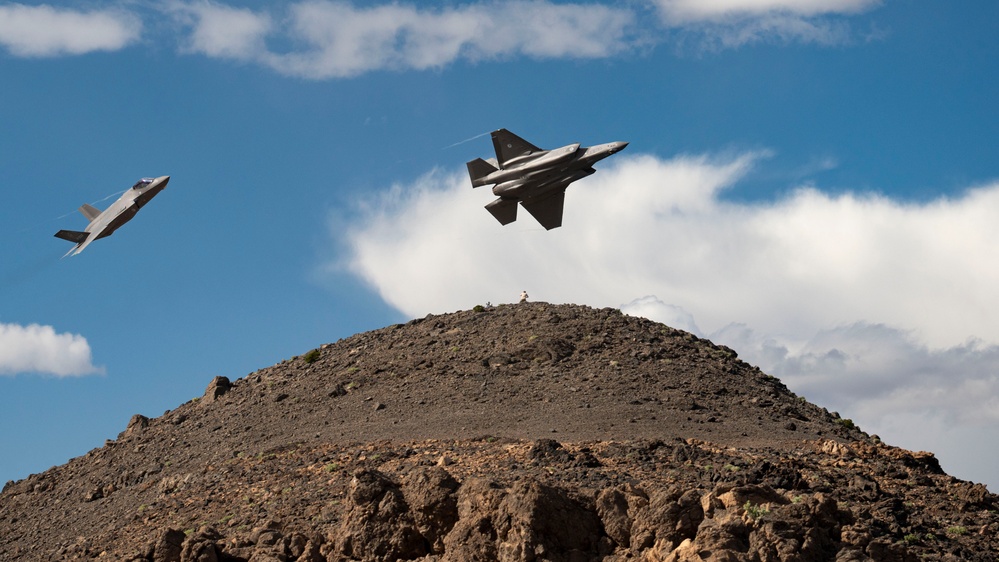 Royal Netherlands Air Force perform F-35A low-level training