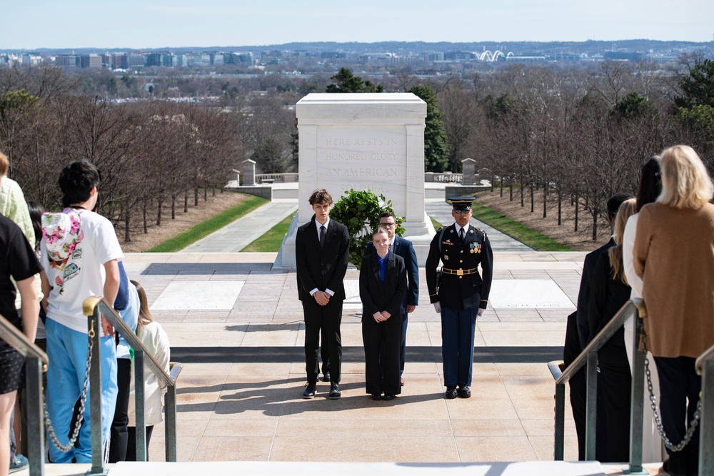 Students From the United States Senate Youth Program Visit Arlington National Cemetery