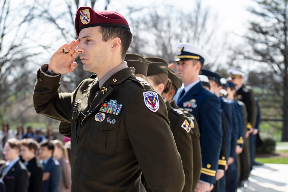 Students From the United States Senate Youth Program Visit Arlington National Cemetery