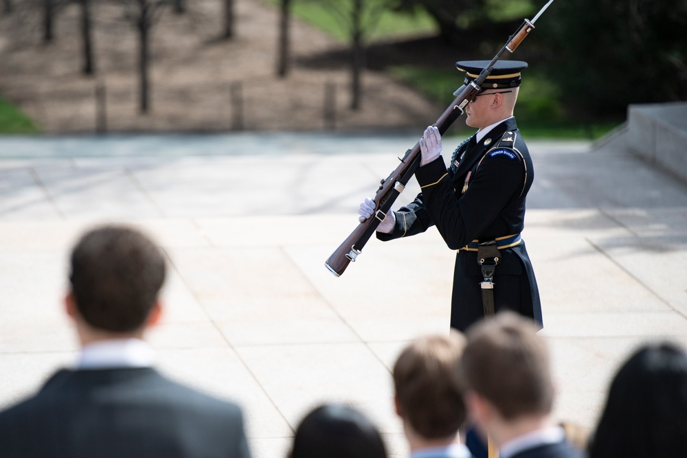 Students From the United States Senate Youth Program Visit Arlington National Cemetery