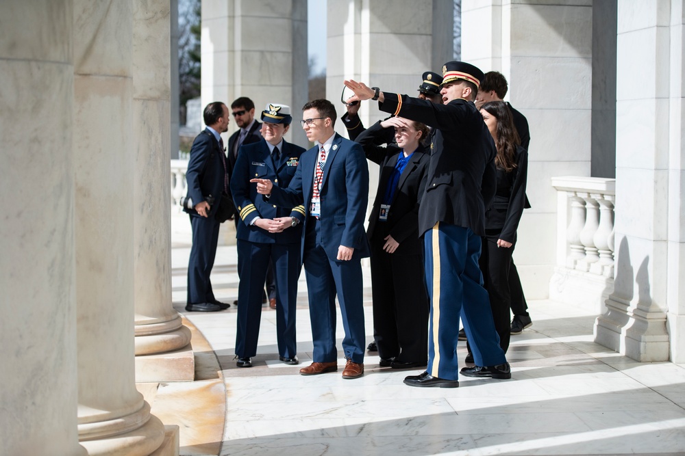 Students From the United States Senate Youth Program Visit Arlington National Cemetery