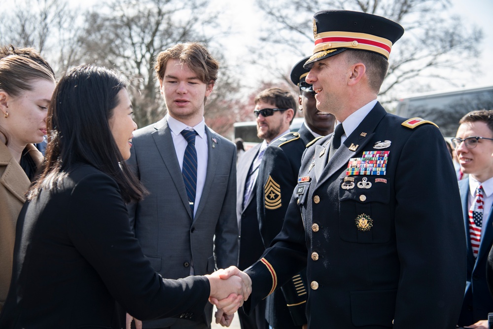 Students From the United States Senate Youth Program Visit Arlington National Cemetery