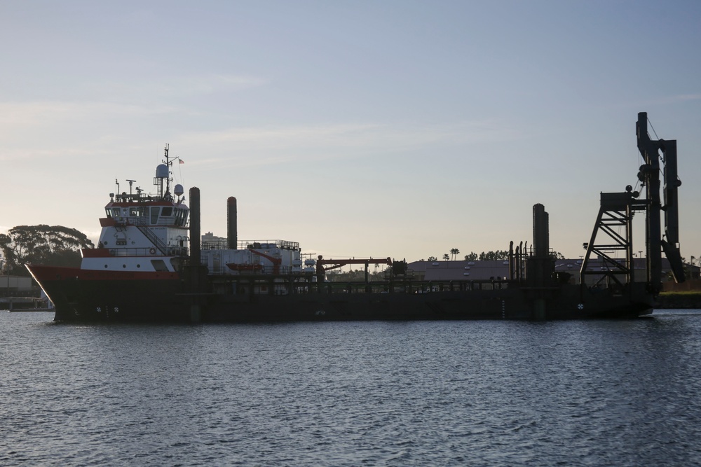 Marine Corps Warfighting Laboratory's Stern Landing Vessel at Project Convergence Capstone 4