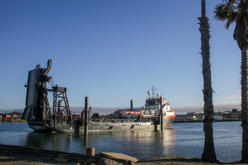 Marine Corps Warfighting Laboratory's Stern Landing Vessel at Project Convergence Capstone 4