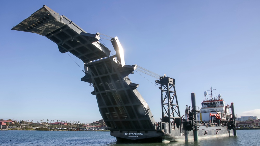 Marine Corps Warfighting Laboratory's Stern Landing Vessel at Project Convergence Capstone 4