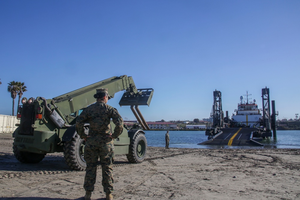 Marine Corps Warfighting Laboratory's Stern Landing Vessel at Project Convergence Capstone 4