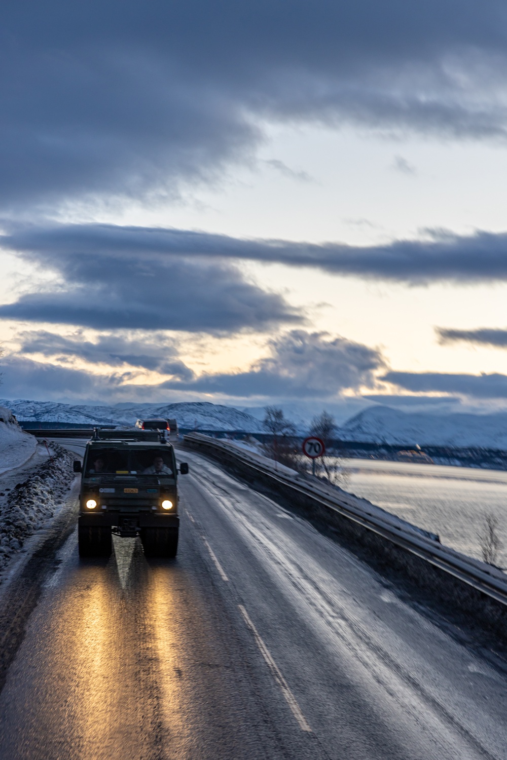 Exercise Nordic Response 24: U.S. Marines and Sailors with Combat Logistics Battalion 6 conduct security patrols